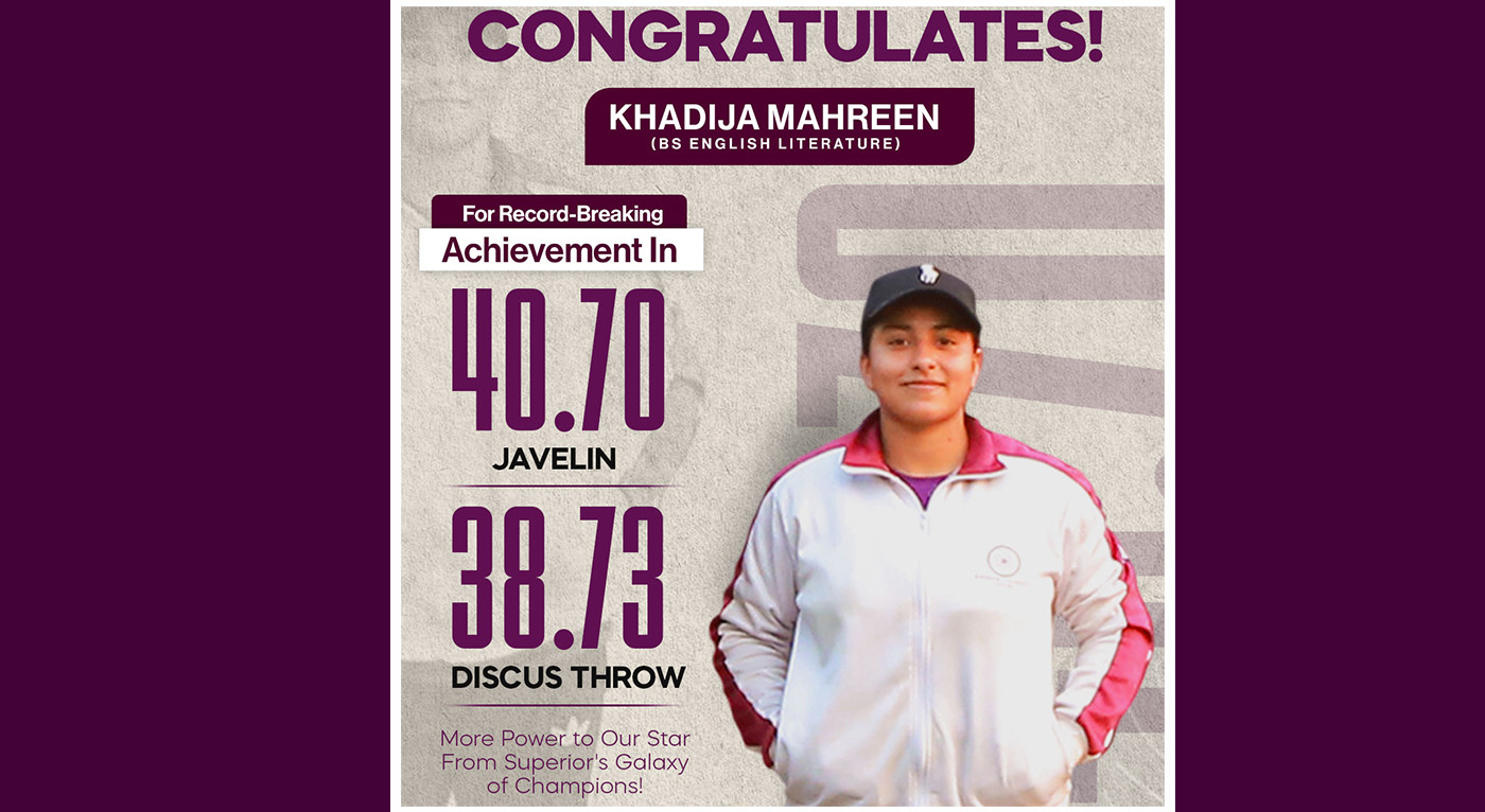 Superior University Athlete Sets Two National Records at HEC Women’s Athletics Championship