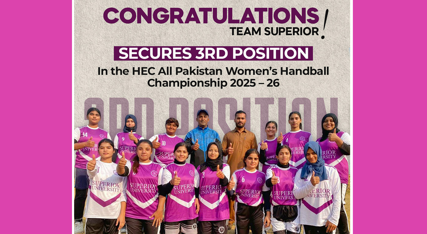 Superior University Women’s Handball Team Secures Third Place in HEC National Championship