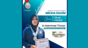 Superior University Athlete Wins Silver Medal at 35th National Games