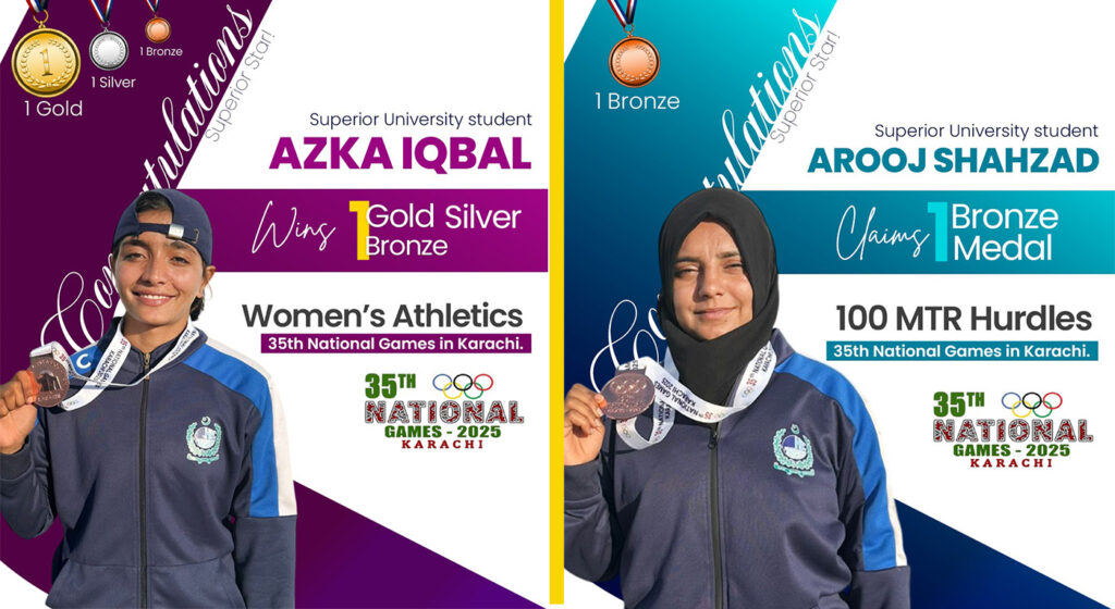 Superior University Athletes Brings Gold, Sliver, Bronze Trio Home with Multiple Podium Finishes in Karachi