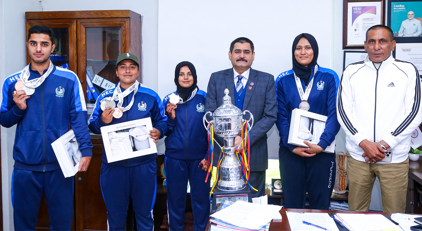 Superior University Rector Hosts National Games Medallists in Honour Reception