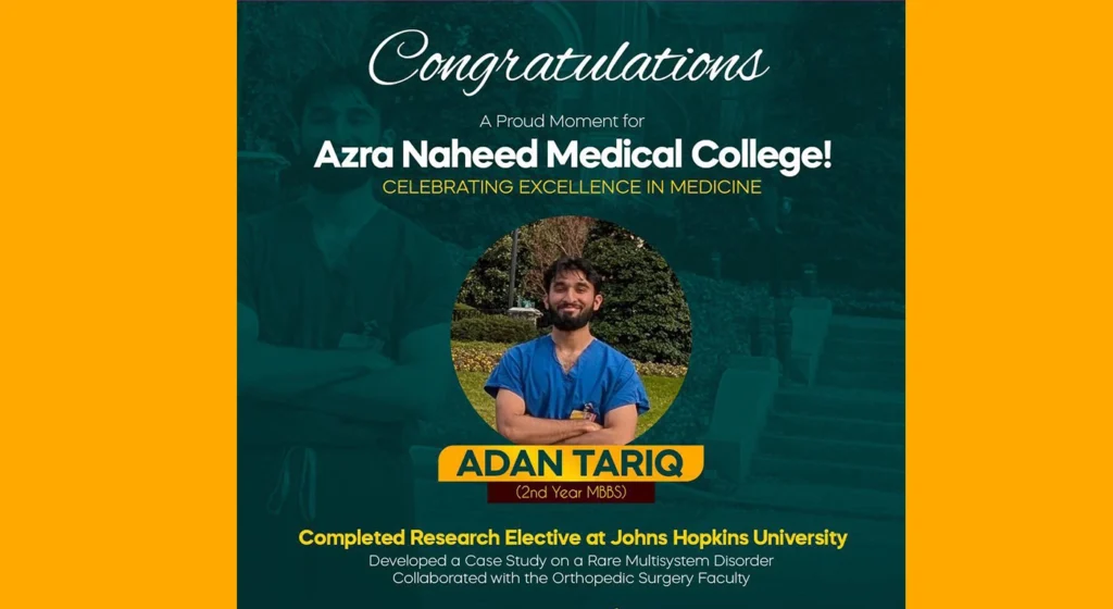 Azra Naheed Medical College Celebrates Global Academic Milestone at Johns Hopkins University