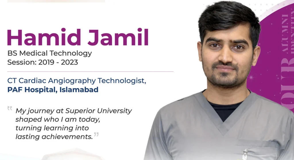 Superior University Graduate Excels as Cardiac Imaging Technologist at PAF Hospital