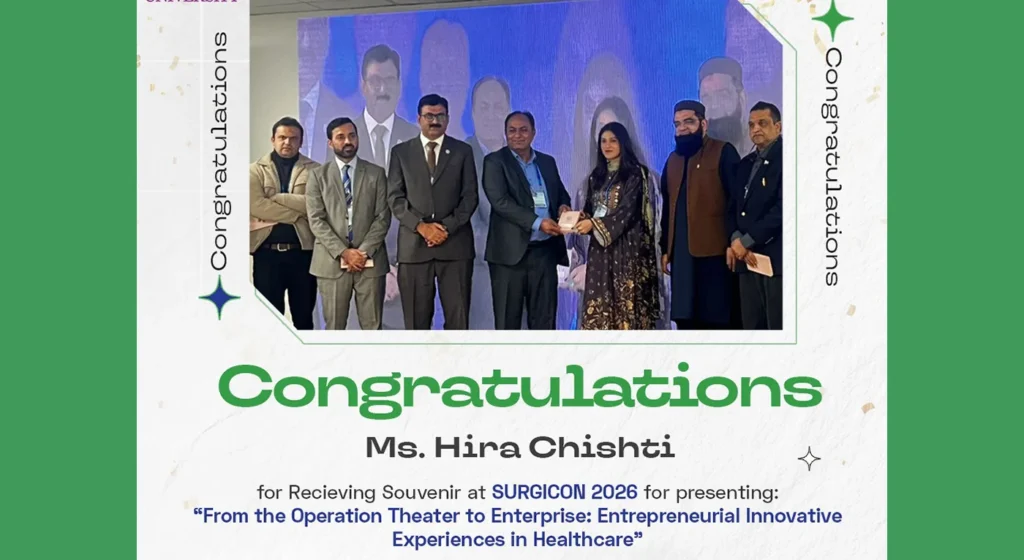 Ms Hira Chishti Honoured at SURGICON 2026 for Innovative Healthcare Entrepreneurship