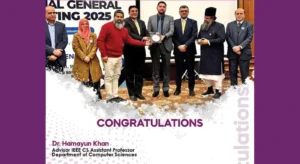 Dr. Hamayun Khan Receives Outstanding IEEE Advisor Award 2025