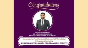 Superior University Alumnus Nominated as Focal Person to the Prime Minister’s Youth Programme in Türkiye