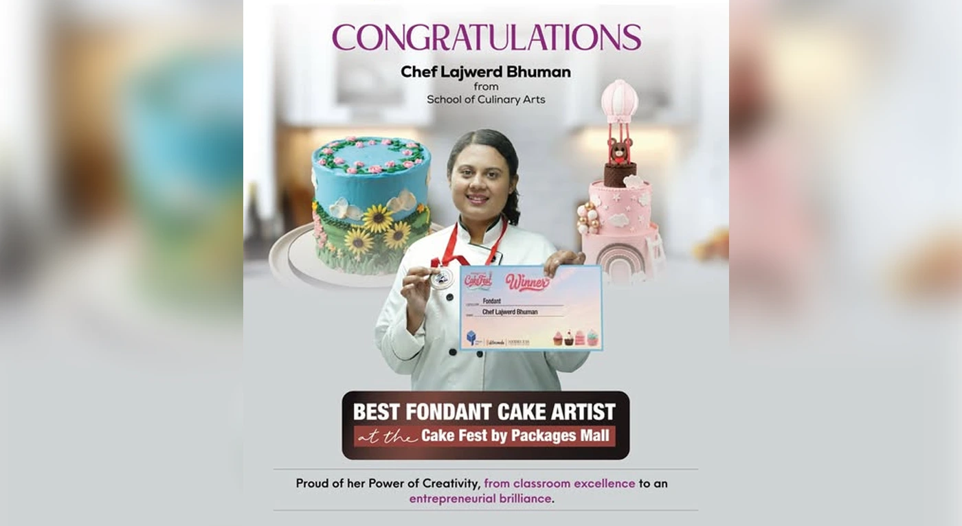 Superior University Student Chef Lajwerd Recognized as Best Fondant Cake Artist