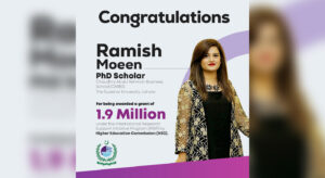 Superior University PhD Scholar Awarded PKR 1.9 Million HEC Research Grant