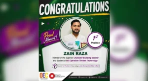 Superior University Student Secures 1st Position at Inter-University Naat Competition