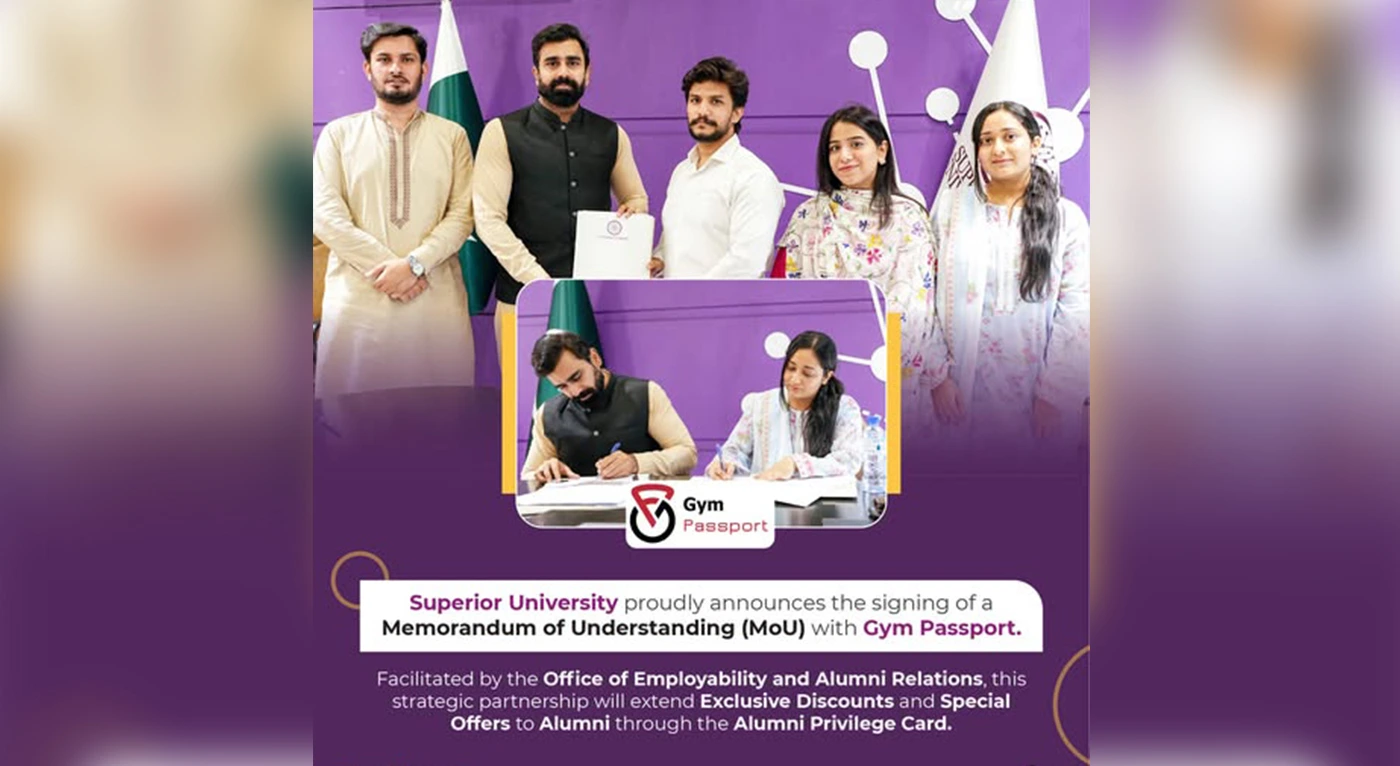 Superior University Signs MoU with Gym Passport to Enhance Alumni Fitness Benefits