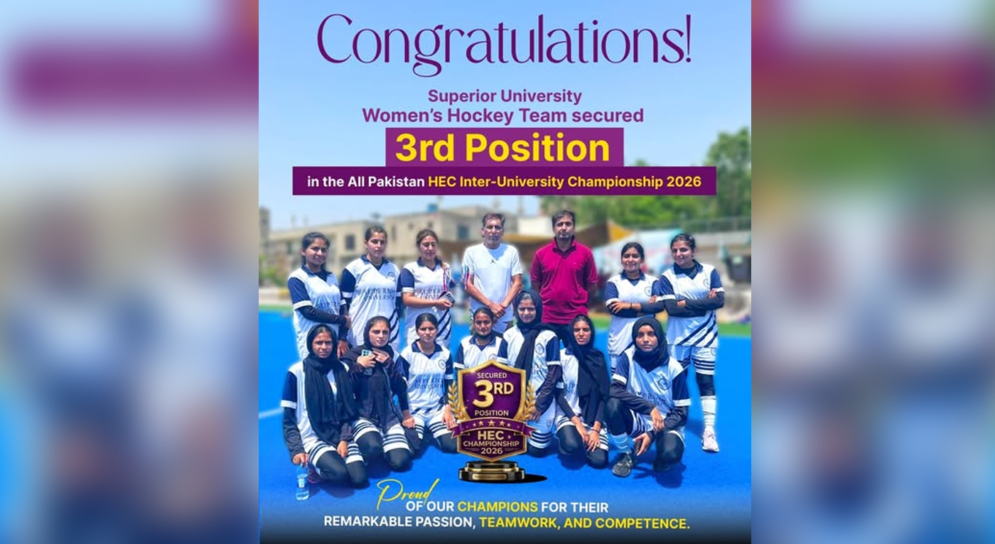 Superior University Women’s Hockey Team Secures 3rd Position in HEC Inter-University Championship 2026