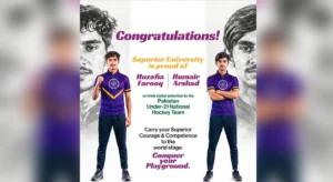 Superior Athletes Selected for Pakistan Under-21 National Hockey Team