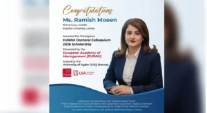 Superior University PhD Scholar Receives EURAM 2026 Doctoral Scholarship and Best Paper Award Nomination