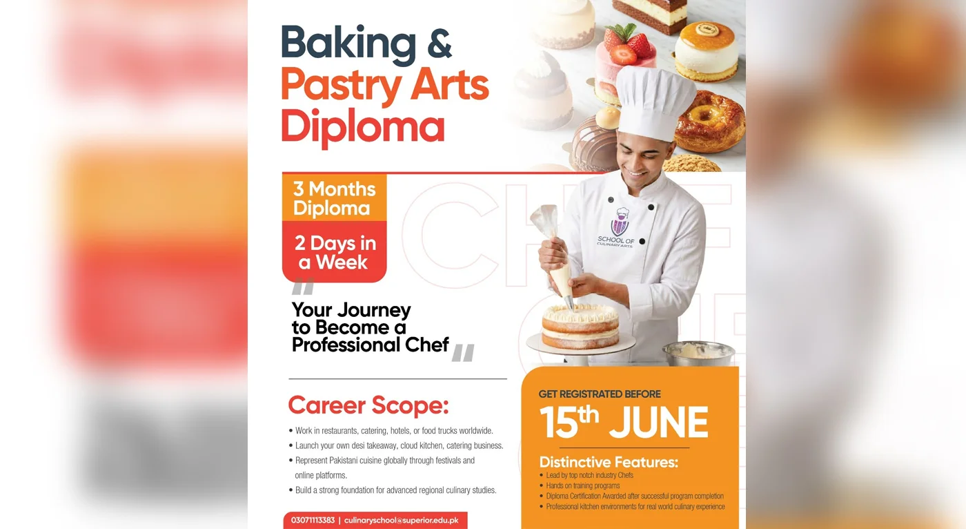 The School of Culinary Arts at Superior University brings you Exclusive Diploma Programs
