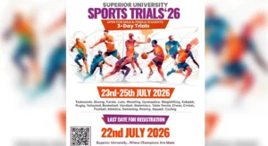 Superior University Opens Registrations for Sports Trials 2026