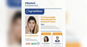 Azra Naheed Dental College Celebrates Successful MPhil Thesis Defense in Dental Materials