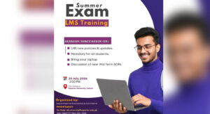 Superior University organized a comprehensive LMS Training Session to prepare students for the upcoming Summer Examinations by familiarizing them with the latest Learning Management System (LMS) updates and examination procedures. The session provided students with detailed guidance on navigating the updated LMS platform, understanding examination policies, and following the Summer Mid-Term Standard Operating Procedures (SOPs). Participants were introduced to key processes related to online assessments, course access, exam protocols, and academic guidelines to ensure a smooth and transparent examination experience. The interactive training also offered students an opportunity to clarify their queries regarding LMS functionality and examination requirements, helping them gain confidence before the start of their assessments. By promoting awareness of digital learning tools and institutional policies, the session aimed to minimize technical challenges and support effective exam preparation. Through initiatives like the LMS Training Session, Superior University continues to strengthen its commitment to technology-enabled education and student success, ensuring learners are well-prepared to navigate modern academic systems and perform confidently in their examinations.